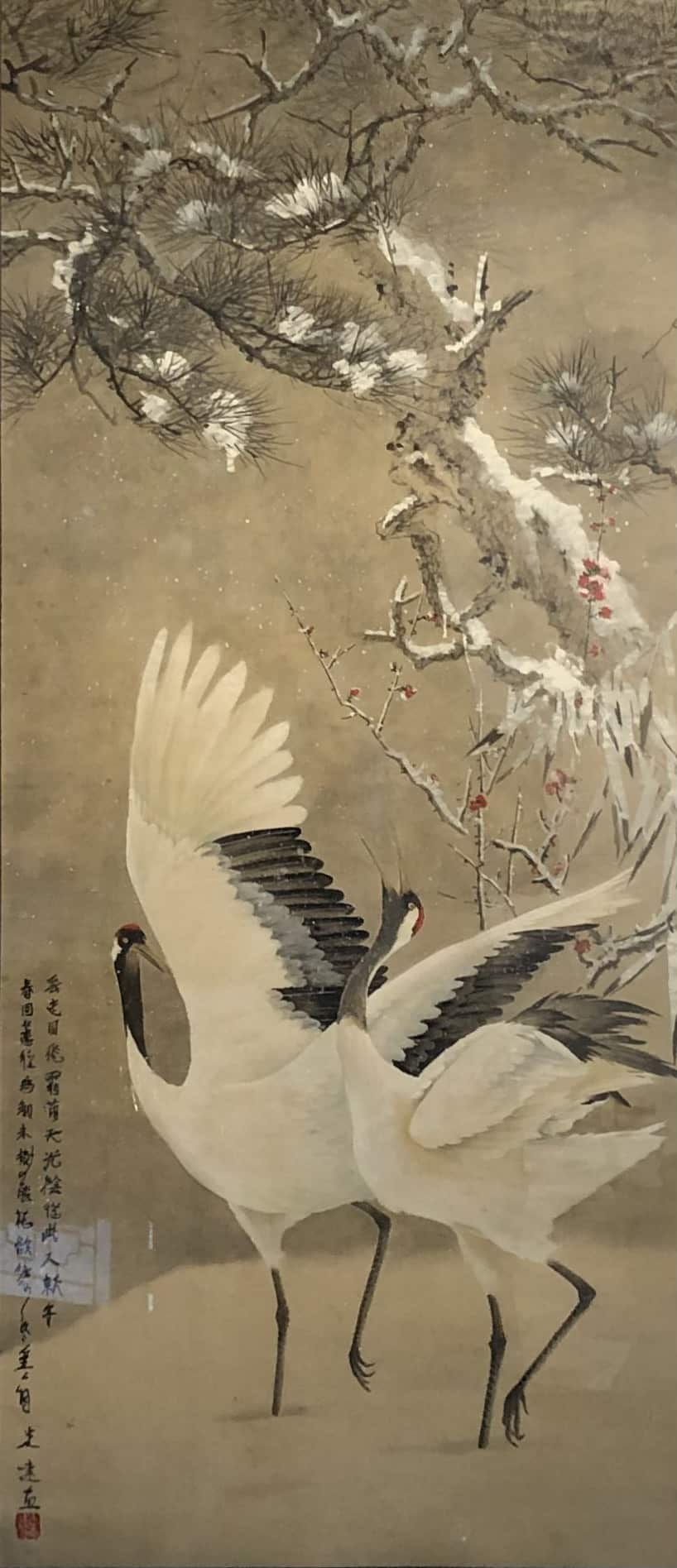 Chi tiết tùng và hạc